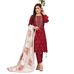 Fancy Wears Trajes casuales de 3 piezas de viscosa para mujer Hermosos diseños para el uso diario Estilo indio y pakistaní - Product Image 1