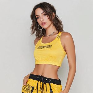 Haut de sport pour femmes, haut de yoga à manches longues imprimé, haut court pour femmes - Product Image 2