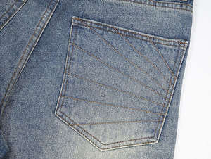 กางเกงขาสั้นวินเทจของผู้ชายซักเป็นกรดกางเกงเดนิมแบบหลวมระบายอากาศได้เอวปานกลางสไตล์ Y2K ออกแบบได้ตามต้องการ - Product Image 6