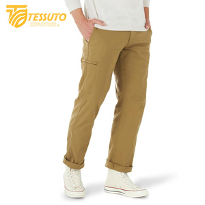 Pantalones cargo de algodón 100% de alta calidad para hombre, pantalones largos para exteriores, estilo deportivo informal táctico, liso, teñido, de lana media, bajo MOQ - Product Image 4