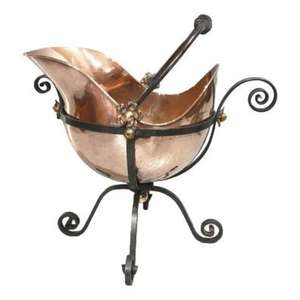 Cubo de carbón de cobre de primera calidad con encanto del viejo mundo y un accesorio perfecto para chimeneas en estilo rústico y Victoriano - Product Image 2