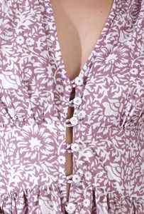 Vestido Informal Bohemio de Algodón 100% Tejido a Mano en India para Mujer, Estampado Floral de Moda, Ropa de Verano, Regalo de San Valentín - Product Image 4