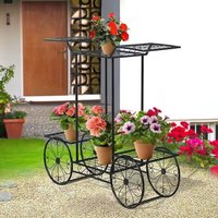 Support de plantes en métal durable, de qualité supérieure, finition dorée thermolaquée, couleur personnalisable, style simple et moderne pour la maison
