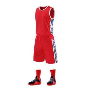 100% Polyester Survêtements Pratique Uniformes Pleine Marque Club Conception Personnalisée Basketball Maillots - Product Image 4