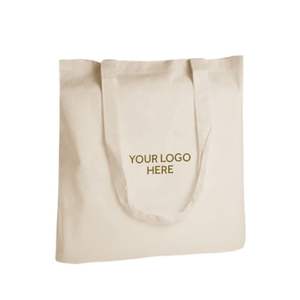 Bah shopping en toile de coton de qualité personnalisée avec logo personnalisé imprimé pour sac fourre-tout en coton réutilisable - Product Image 3