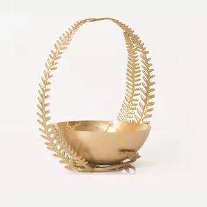 Cuenco Decorativo Islámico de Metal para Dátiles, Decoración de Mesa para Ramadán, Frutero, Plato para Servir Frutos Secos Árabes, Artículo para el Hogar - Product Image 1