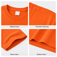 T-shirt 100% coton grande taille, impression numérique personnalisée, noir et blanc, col rond, manches courtes, tee-shirt décontracté personnalisé pour hommes et femmes