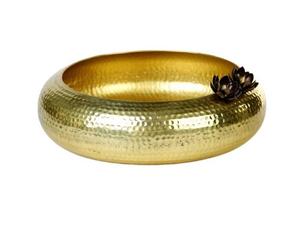 Maceta de Aluminio de Diseño Color Dorado con Urli Dorado Interior - Diseño Moderno y Duradero para Flores Artificiales de Hogar y Jardín - Product Image 6