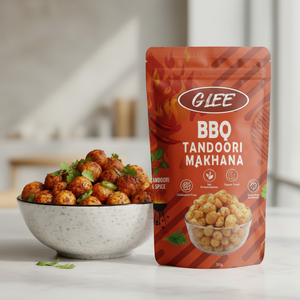 <b>BBQ</b> Tandoori Spicy Low Fat Roasted Makhana Fox Nuts Semi-Soft Smoky Snack for Anytime Munching - Product Image 3