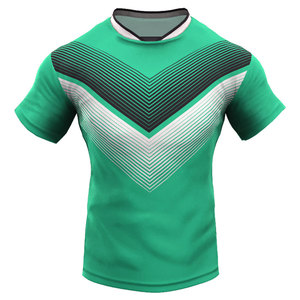 Venta al por mayor nueva llegada barato uniforme de rugby camisetas y pantalones cortos serigrafía 100% poliéster antibacteriano logotipo personalizado - Product Image 2