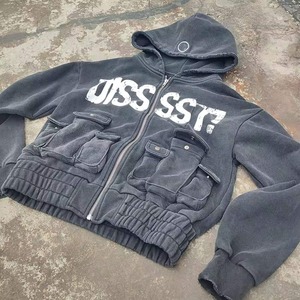 Nueva Sudadera con Capucha 2024 al por Mayor, 100% Algodón, Felpa Ecológica, Transpirable, Doble, 400 GSM, Gruesa, Sin Cordón, para Hombre - Product Image 1