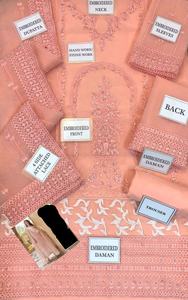 2022 diseñador indio paquistaní traje de boda de lujo Salwar Kameez Organza pesada bordada estilo étnico de alta calidad modelo elegante - Product Image 2