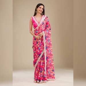 Sari de luxe indien traditionnel fabriqué à la main en soie Dola Premum pour exportation Designer traditionnel Saree pour les femmes Vente en gros OEM - Product Image 1