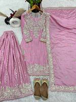 Vêtements ethniques indiens et pakistanais, robe Punjabi, costume Salwar Kameez de haute qualité, robe pour femmes, tenue de fête Bollywood, été