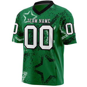 Camiseta de Fútbol Sublimada Personalizada con Nombre y Número del Equipo, Transpirable, de Secado Rápido, Antibacteriana, con Cuello en V, Uniforme Deportivo para Hombre - Product Image 4