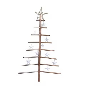 Decoración Navideña, Escultura de Mesa con Forma de Árbol de Navidad para Decoración de Mesa, Nueva Escultura Navideña de Metal y Aluminio - Product Image 2