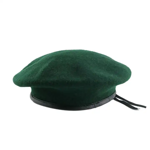 Factory Custom Logo <b>Beret</b> Cap Hat Cheap Processing Accepts Custom Plain Dyed Wool and Polyester for Outdoor Use - Product Image 2