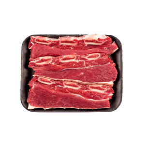 Côtes courtes-Shortribs coupes courtes de bœuf prélevées dans la plaque de la poitrine ou les côtes de bovins de boucherie halal - Product Image 1