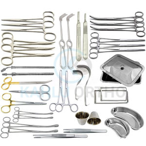 Ensemble chirurgical en acier inoxydable fabriqué au Pakistan, ensemble complet d'instruments chirurgicaux de chirurgie générale majeure par KAHLU ORTHOPEDIC - Product Image 1