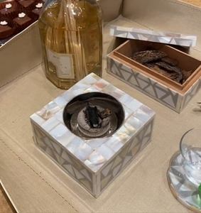 Caja Bakhoor con incrustaciones de resina de madreperla hecha a mano con juego de quemador a precio mayorista para regalos de Ramadán Eid de Craft Emporium - Product Image 2