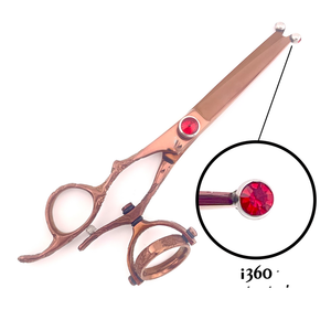 Double Swivel Handle Shears <b>Left</b> <b>Handed</b> Stainless Steel Hair Cutting <b>Scissors</b> - Product Image 6
