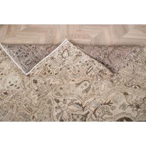 6.7x10.3 ft Vintage Rug, <b>Brown</b> Striped Turkish Rug <b>Wool</b> - Product Image 5