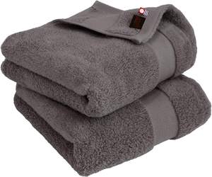 HIORIE-Serviette de Bain Imabari 100% Coton Gris Foncé Doux 60*120cm 330g 400GSM Supima Spa Face Logo Pattern Wholesale Products - Product Image 1