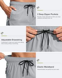 Maillot de bain pour homme Short de bain à séchage rapide avec poches zippées Maillot de bain pour homme - Product Image 4