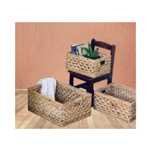 Paniers de rangement en rotin de haute qualité avec poignées Articles divers multifonctions de taille personnalisée fabriqués au Vietnam - Product Image 2