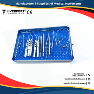 Bouclier cornéen, 1 paire, bouclier oculaire au laser, protecteur cornéen, instruments chirurgicaux ophtalmiques réutilisables en acier allemand bleu CE ISO - Product Image 5
