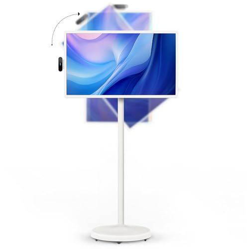 55 Inch Black Portable Smart Television 4K Resolution Built-In Battery Touch Control Wireless Display Screen US Origin