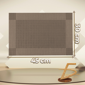 Set di 10 tovagliette in PVC lavabili per tavolo da pranzo, in tessuto, per uso domestico - Product Image 6