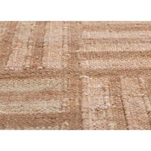 พรมทอแบนลายเรขาคณิตสีเบจและสีน้ำตาล Nomadic Threads รุ่น PDJT-617 ทำจากปอกระเจา สำหรับตกแต่งบ้าน ห้องนั่งเล่น ขนาด 9x12 นิ้ว - Product Image 3