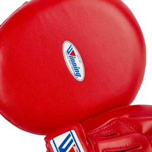 นวมหนังฝึกเป้าซ้อมมวยแผ่นฝึกแบบมืออาชีพพร้อมโลโก้ยิมแผ่นต่อยโฟกัส - Product Image 5