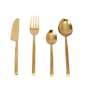 Couverts en métal de haute qualité Événements de mariage Cuillère de luxe en laiton Fourchette et couteau Couverts Ensemble de couverts Vente chaude. - Product Image 6