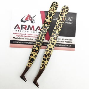 Mega Volume Eyelash Extension Tweezers Paper Coated Natural Look <b>Pointed</b> Tip Sustainable Lash Tweezer With Custom Logo - Product Image 6