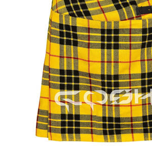 COSH KILTS Kilt écossais jaune avec 100% laine acrylique Kilt écossais longueur genou pour dames Highland Classic Tartan Plaid - Product Image 2
