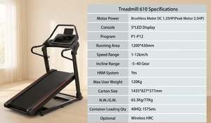 <span class=keywords><strong>Caminadora</strong></span> Inclinada Extra Grande para el Hogar <span class=keywords><strong>con</strong></span> Pantalla Táctil - Product Image 4