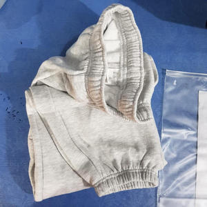 Pantalon de jogging élastique décontracté pour hommes pantalon de survêtement taille haute en coton éponge coupe-vent couleur unie pantalon de survêtement léger droit - Product Image 4