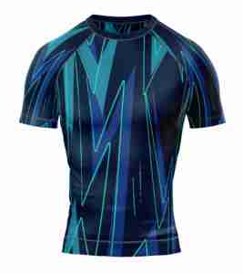 Vêtement de compression respirant pour hommes, t-shirt de sport respirant uni, pour la musculation, la salle de sport, la remise en forme, vente en gros - Product Image 1