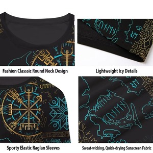 T-shirt de compression athlétique respirant à séchage rapide, écologique, en spandex/polyester, vêtements de performance personnalisés pour les arts martiaux - Product Image 6