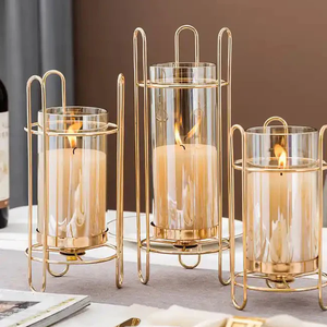 Handmade Modern Vase Candle Holders for <b>Tea</b> <b>Light</b>, Candle Stand Table Centerpiece for Home Ornament Holiday Decoration - Product Image 6