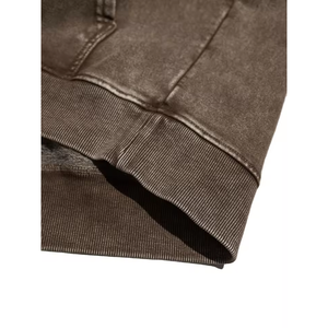 Sudadera con Capucha Rosa con Logotipo Personalizado, Estilo Acid Wash, para Hombre, Oversize, Hombros Caídos, Bolsillo Canguro, Trackstar, OEM, Marca Privada - Product Image 4