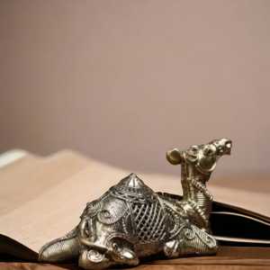 Último precio diseño único indio hecho a mano Metal camello Tribal Odisha Dokra para el artículo decorativo de arte del hogar - Product Image 3