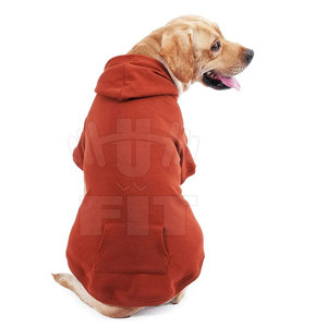 Automne hiver 100% coton chien manteau classique solide motif sweat à capuche confortable chien vêtements - Product Image 2