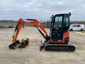 Miniexcavadora Kubota U27-4 de 2 Toneladas, Excavadora Usada Original para Construcción con Accesorio de Cuchara - Product Image 5