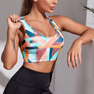 Sports Bra High-Strength Shockproof Plus Size Women's Front Zip Yoga Bra Adjustable Straps Breathable Medium Support - Product Image 2