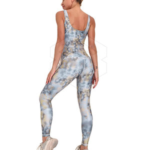 Conjunto de Yoga de sublimación de patrón sólido transpirable 2025 para entrenamientos diarios con características de talla grande a la venta - Product Image 5