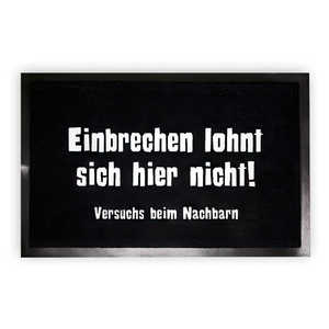 Felpudo de Diseño Moderno: Entrar por Aquí No Vale la Pena! - Product Image 1