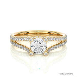 แหวนหมั้นเพชรเพาะเลี้ยง 0.53 กะรัต ทรงคัท โรสโกลด์ เพชร CVD ความสะอาดระดับ VS รับรองโดย IGI สไตล์โบฮีเมียน ของขวัญวันครบรอบ - Product Image 5